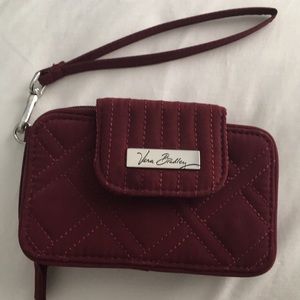 Burgundy Vera Bradley wristlet
